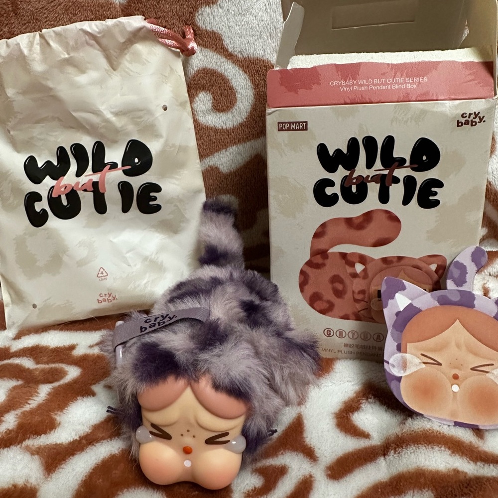 100% Verified Authentic Pop Mart Wild but Cutie Cry Baby Confirmed NEON CUTIE